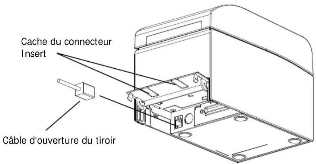 OKI LD670 - 4-2. Branchement du câble d'ouverture du tiroir - 1