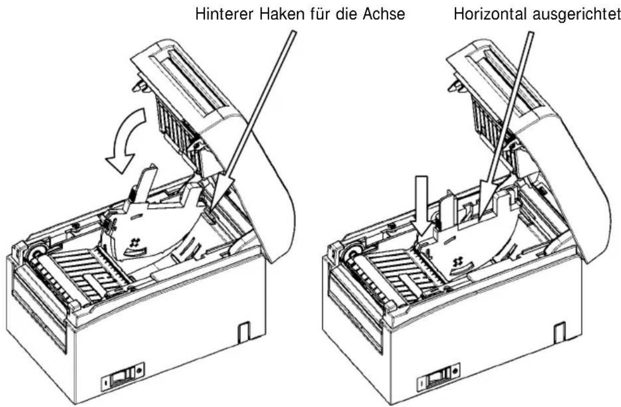 OKI LD670 - Abstandshalter A einsetzen - 1