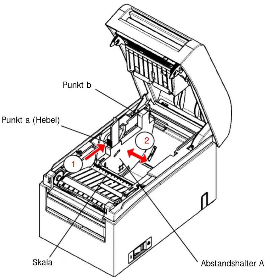 OKI LD670 - 5-2-1. Abstandshalter A einsetzen - 1