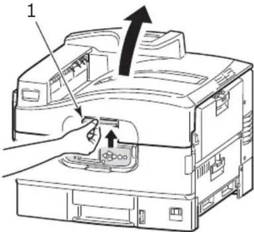 OKI C920WT - OUVRIR LE CAPOT, BOURRAGE PAPIER, CAPOT LATÉRAL TTTTTT - 9