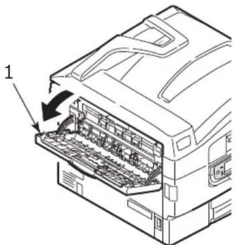 OKI C920WT - Empileuse face en dessus - 1