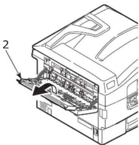 OKI C920WT - Empileuse face en dessus - 2