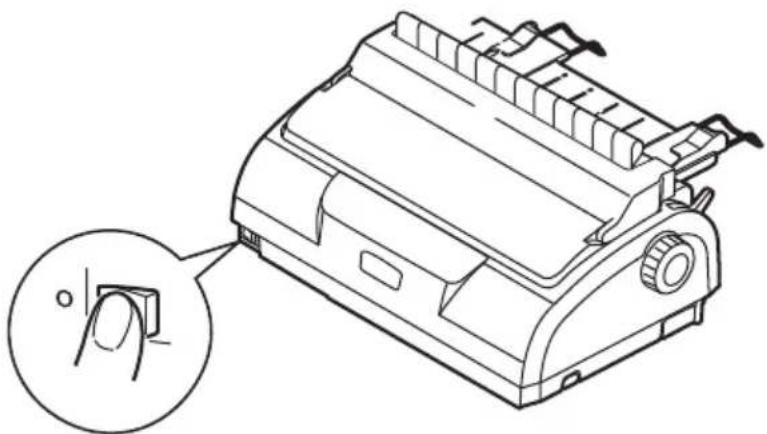 OKI ML1120eco - MISE SOUS TENSION DE L'IMPRIMANTE - 1