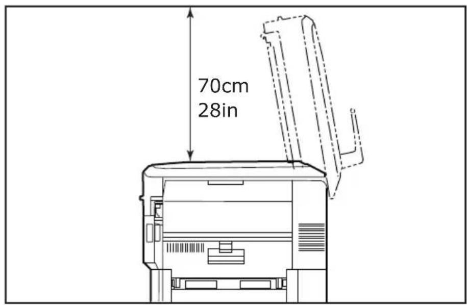 OKI Pro9420WT - EMPLACEMENT DE L'IMPRIMANTE - 2