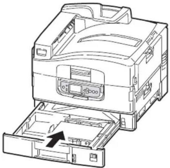 OKI Pro9420WT - CHARGEMENT DU PAPIER DANS LES BACS 1 à 3 - 4
