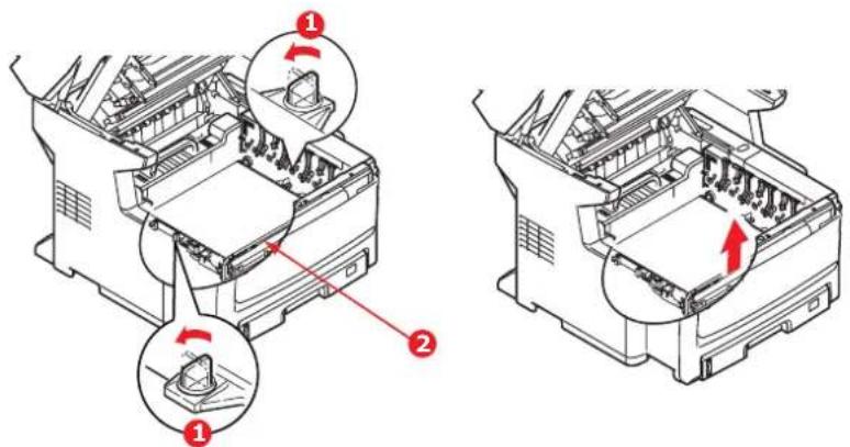 OKI MC851dn - REEMPLACEMENT DE LA COURROI E DE TRANSFERT - 5