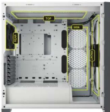 CORSAIR AF140 - INSTALLATION DES VENTILATEURS - 3
