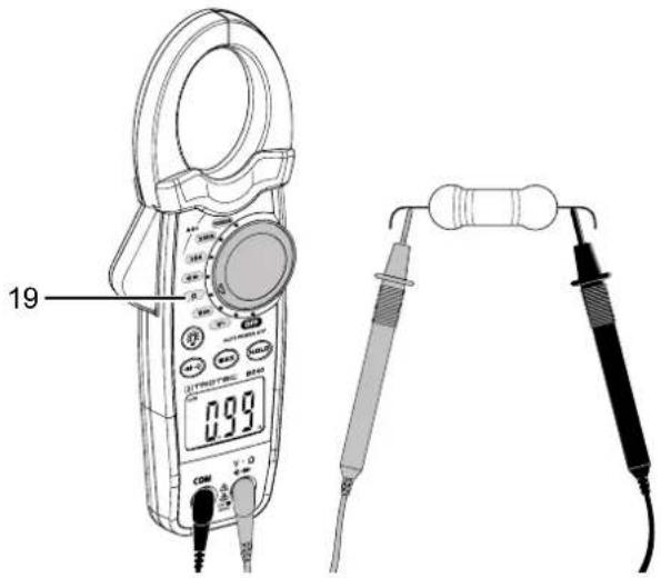 TROTEC BE40 - Avertissement relat à la tension électrique Risque d'électrocution et de blessure lors de la mesure de résistance! - 1