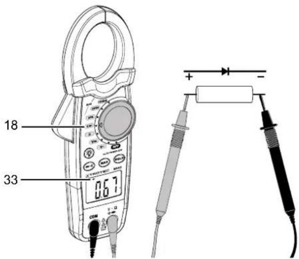 TROTEC BE40 - Avertissement relat à la tension électrique Risque d'électrocution et de blessure lors du test de diodes! - 1