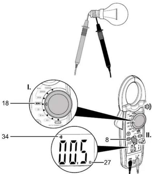 TROTEC BE40 - Avertissement relat à la tension électrique Risque d'électrocution et de blessure lors du test de continuité ! - 1