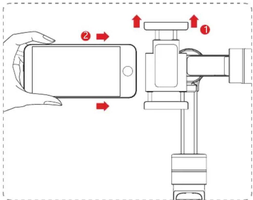 Zhiyun Smooth 3 - Installation d'un smartphone - 1