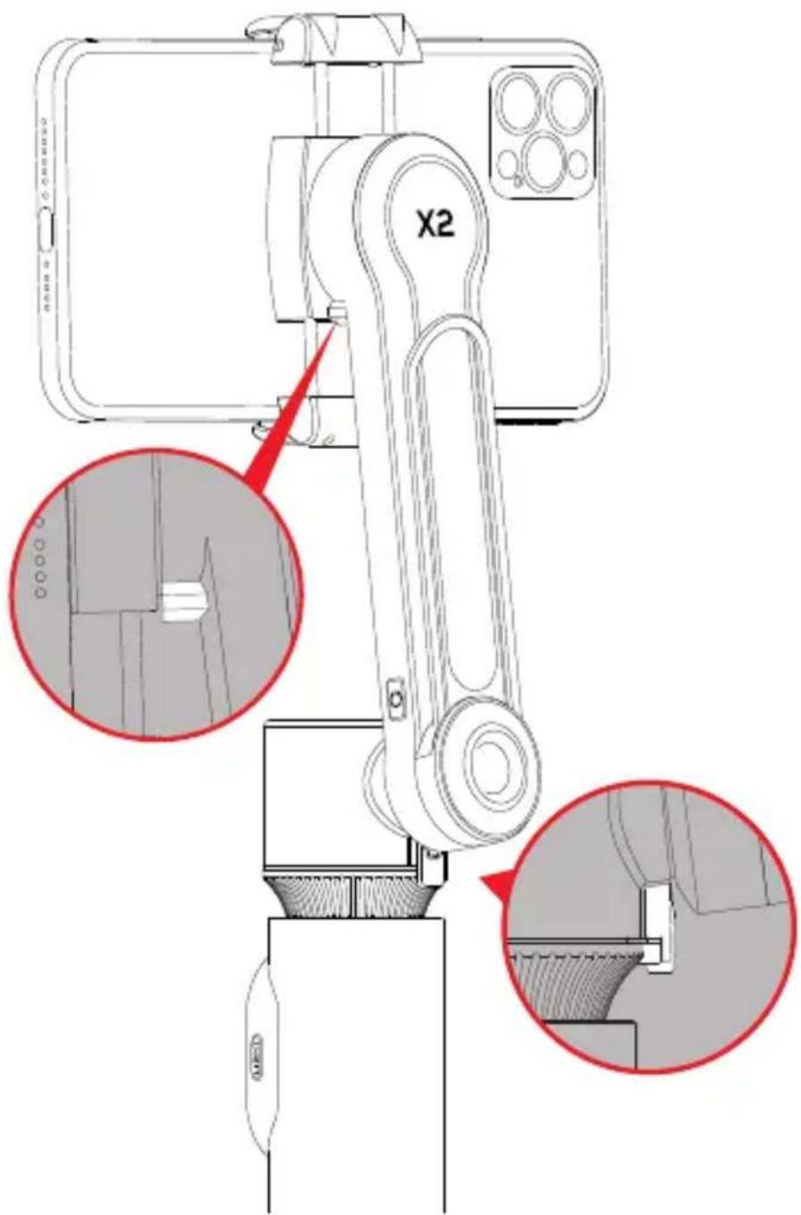 Zhiyun SmoothX2 - Repositionnement manuel - 2