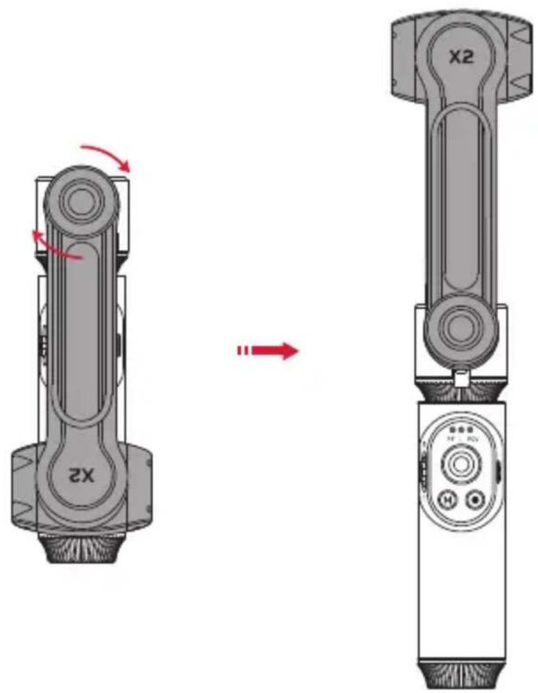 Zhiyun SmoothX2 - Fixation du téléphone - 1
