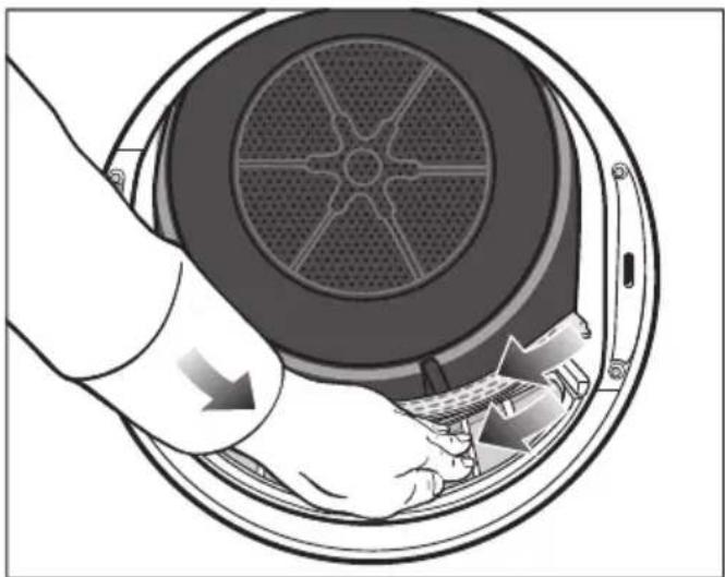 MIELE TSH 783 WP - Retirer les peluches visibles - 3