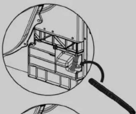 HOOVER HDRY 500 NDE H8A2TSBEXSS - Fitting the drain hose - 5