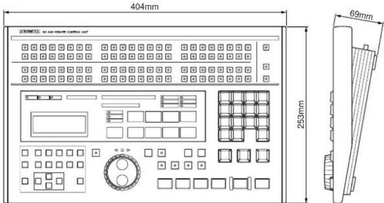 TASCAM RC898 - Dimensions - 1