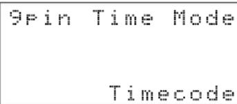 9Pin Time Mode Timecode