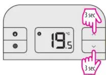 Salus RT310RF - Mode veille - 1