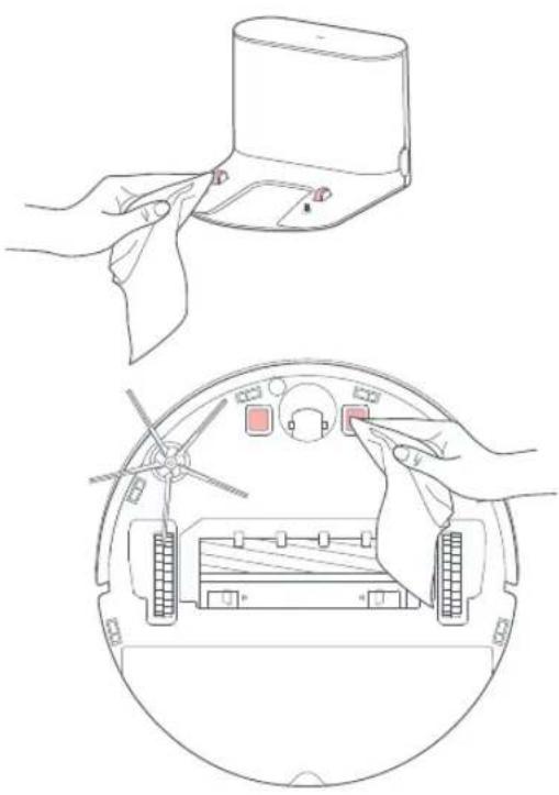 ROBOROCK H7 - Zone dei contatti di ricarica - 1