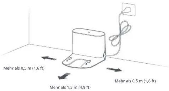 ROBOROCK H7 - Positionieren der Ladestation - 1