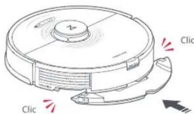 ROBOROCK H7 - Installer le support de la serpilliere VibraRise - 1