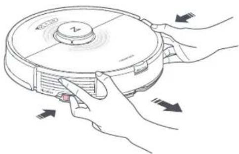 ROBOROCK H7 - Retirer le support de serpilliere VibraRise - 1