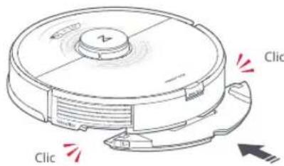 ROBOROCK H7 - Instalar el soporte del pano de fugado VibraRise - 1