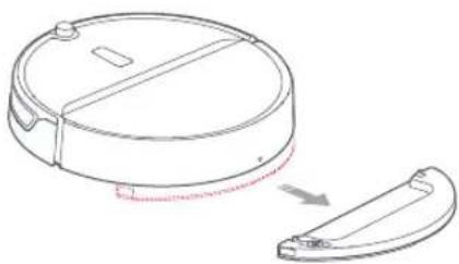 ROBOROCK E4 - Remove the mopping module. - 1