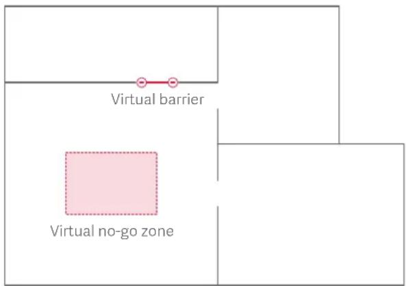 ROBOROCK S4 - Virtual no-go zone and barrier - 1