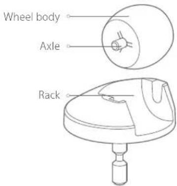 ROBOROCK C1 - Omni-directional wheel *Clean monthly - 1