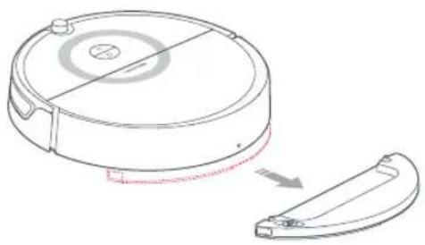 ROBOROCK E5 - ⑦ Retirar el módulo de fregado - 1