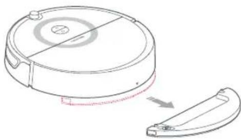 ROBOROCK E5 - ⑦ Entfernen Sie das Wischmodul. - 1