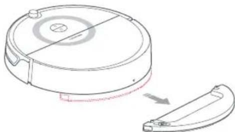ROBOROCK E5 - ⑦ Retirez le module de lavage de sols - 1
