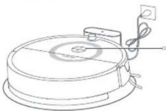 ROBOROCK E5 - ③ Schalten Sie den Roboter ein und laden Sie ihn auf. - 1