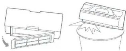 ROBOROCK E5 - Bac à poussière et filtre Brosse principale - 2