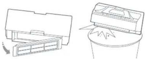 ROBOROCK E5 - Staubbehälter und Filter Hauptbürste - 2