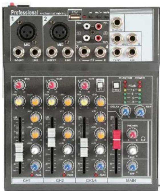 Vonyx VMMF701 - VMM-F Series Music Mixer - 1