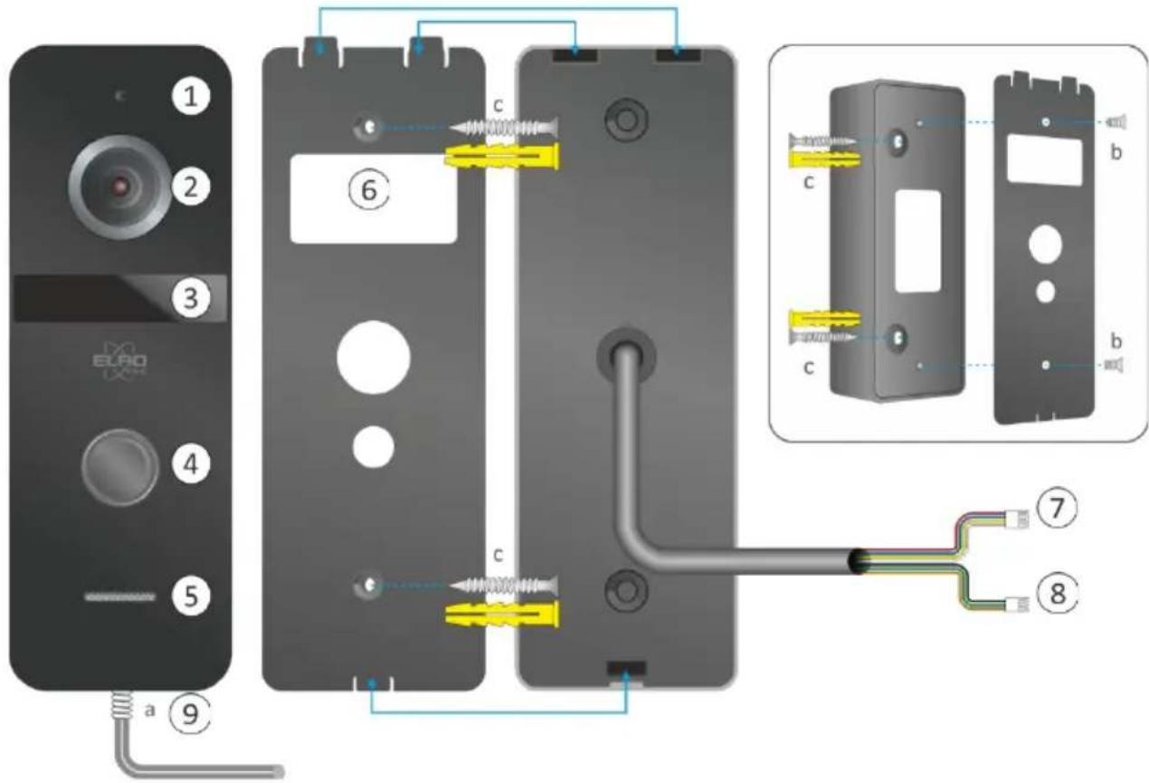 ELRO PV40P1M2 - Überblick Klingelknopf / Kamera - 1