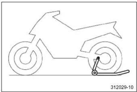 KTM 790 Duke (2021) - ยกมอเตอร์ไซค์ลงจากเครื่องยกต้านหน้า - 1
