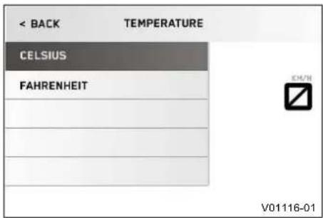 < BACK TEMPERATURE CELSIUS FAHRENHEIT V01116-01