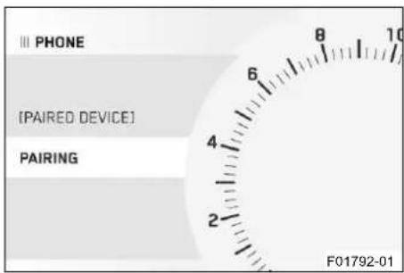 III PHONE [PAIRED DEVICE] PAIRING F01792-01