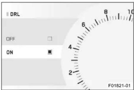 DRL OFF ON F01821-01