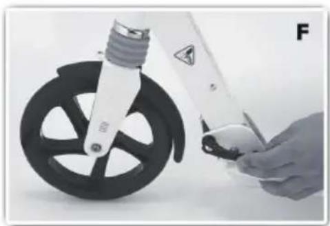 Klarfit Float - F Folding the steering column - 4