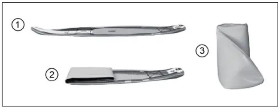 Capital Sports Downwind Cruiser - Étapes pour replier la planche de paddle - 1