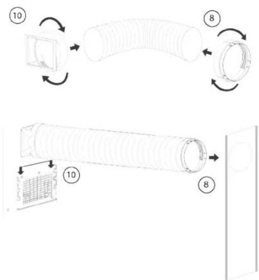 TRISTAR AC5670 - Installera utloppsslang - 1