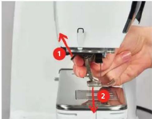 BERNINA 535 - Changer le pied-de-biche - 1