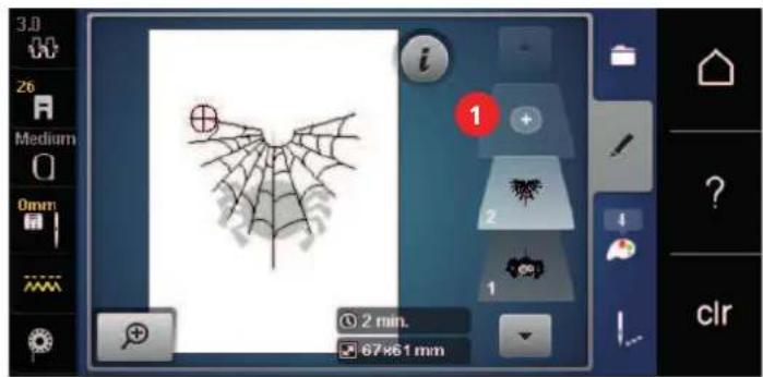 BERNINA 535 - Combiner des motifs de broderie - 2