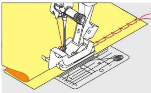 BERNINA 535 - Coudre un bord d'ourlet - 3