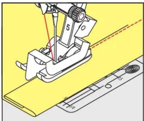BERNINA 535 - Coudre un bord d'ourlet - 2