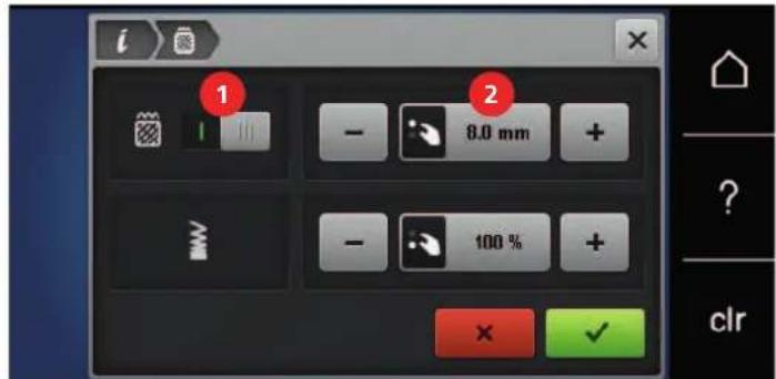 BERNINA 535 - Modifier le type de point - 3